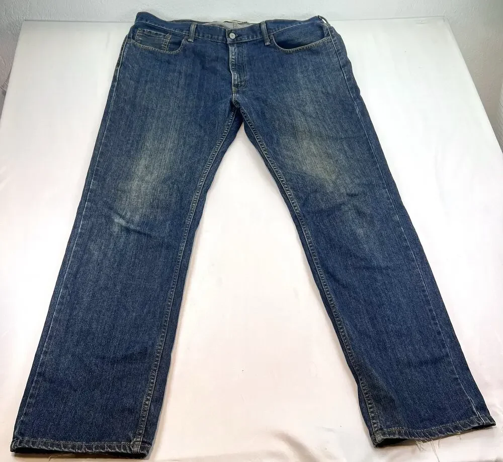 Levi’s 559 Jeans Men 40x32 Relaxed Straight Blue Denim Distressed Faded